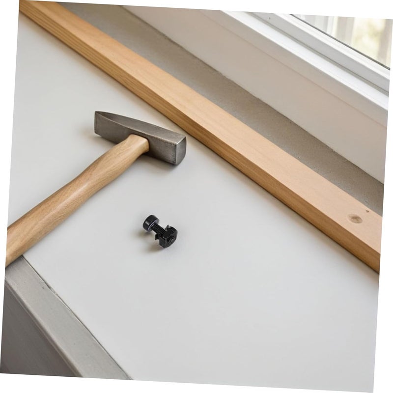 50 Pcs Black Rack Mount Screws Nuts for Computer Server Cabinet Mounting Hardware - Image 5